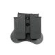 P226/M9/P-09 Airsoft Double Mag Pouch Series - Black [Amomax]